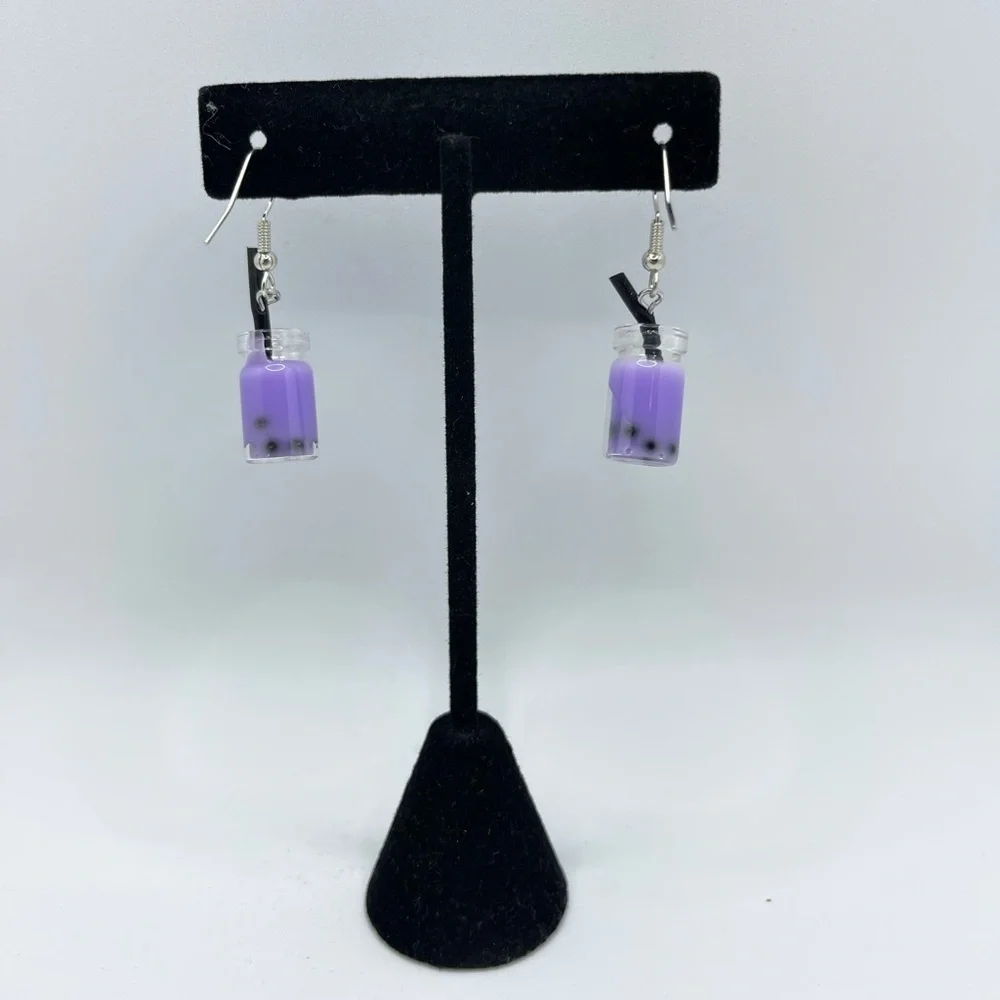 3 for $20 Purple Boba Tea Acrylic Dangle Earrings‎ “You Pick 3”